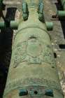 Lisbon, Portugal. Detail of old canon. Art Print